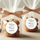 Little Fisherman Clothesline Gevist Baby shower Ronde Sticker