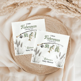 Little Fisherman Clothesline Gevist Baby shower Servet