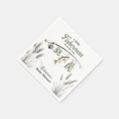 Little Fisherman Clothesline Gevist Baby shower Servet (Hoek)