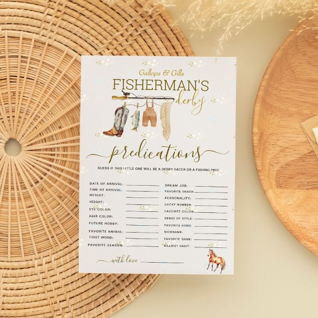 Little Fisherman Derby Baby shower Prediction Kaar (Creator heeft geüpload)