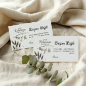 Little Fisherman Gevist Baby shower Luier Raffle Informatiekaartje