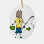 Little Fisherman Keramisch Ornament (Rechts)