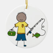 Little Fisherman Keramisch Ornament (Voorkant)