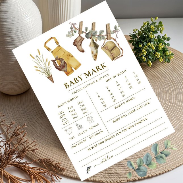 Little Fisherman Predictions Baby shower spel (Creator heeft geüpload)