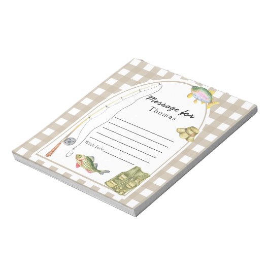 Little Fisherman Time Capsule-bericht Notitieblok (Linkerzijde)