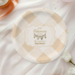 Little Fisherman Vist Baby shower Papieren Bordje<br><div class="desc">Serveer uw baby shower lekkernijen in stijl met onze Little Fisherman Vissen Baby shower Paper Borden! Deze schattige borden brengen functionaliteit en charme in uw feest, perfect als aanvulling op uw visthema-inrichting. Kenmerken: Ontwerp: heeft een heerlijk visthema met op de waterverf geïnspireerde elementen zoals hengels, vis, bubbels en rustieke boho-accenten....</div>