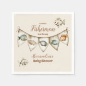 Little Fisherman Vist Baby shower Servet (Voorkant)