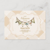 Little Fisherman Vist Diapper Raffle Informatiekaartje (Voorkant)