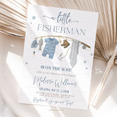 Little Fisherman Viste Reel Baby shower Kaart