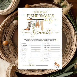 Little Fisherman's Derby Baby shower Word Scramble