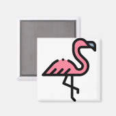 Little Flamingo Magneet (Voorkant / Achterkant)