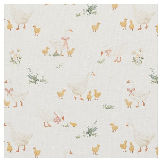 Little Floaters - Mama Goose with Goslings M  Stof (Close Up)