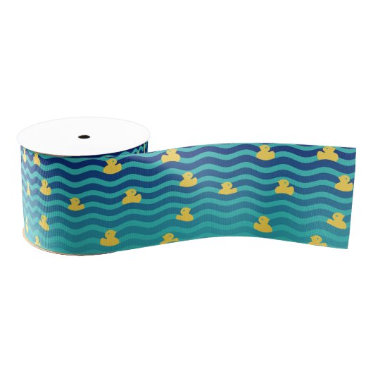 Little Floating Yellow Ducks Grosgrain Lint (Spoel)