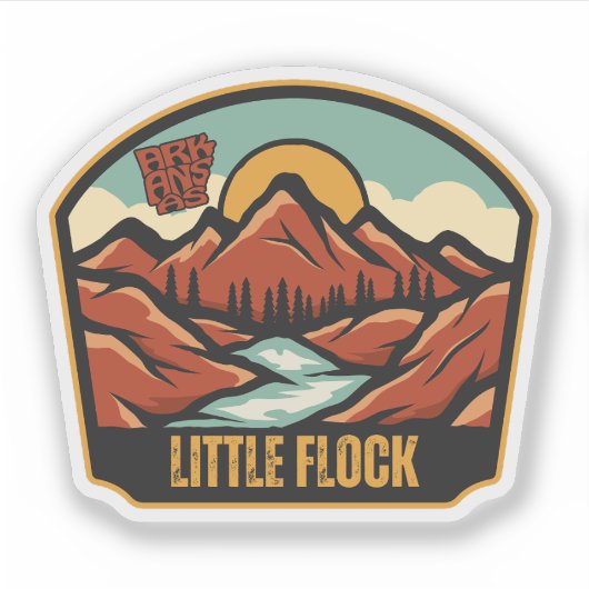 Little Flock, Arkansas  Sticker (Voorkant)
