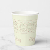 Little Floral Accented Papieren Bekers (Rechts)