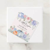 Little Floral Pumpkin Halloween Herfst Baby shower Bedankjes Labels (In situ)