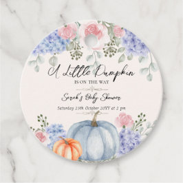 Little Floral Pumpkin Halloween Herfst Baby shower Bedankjes Labels