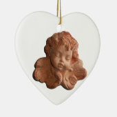 LITTLE FLORENTINE ANGEL HEART MONOGRAM KERAMISCH ORNAMENT (Rechts)
