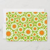 Little Flower Cute Daisy First Birthday Kaart (Achterkant)