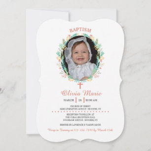 Little Flower Lijst Photo Invitation Kaart