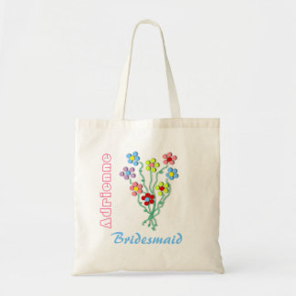 Little Flowers Bride's Wedding Canvas tas
