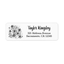 Little Flowers Return Address Labels