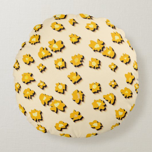 Little flowers rond kussen (Voorkant)