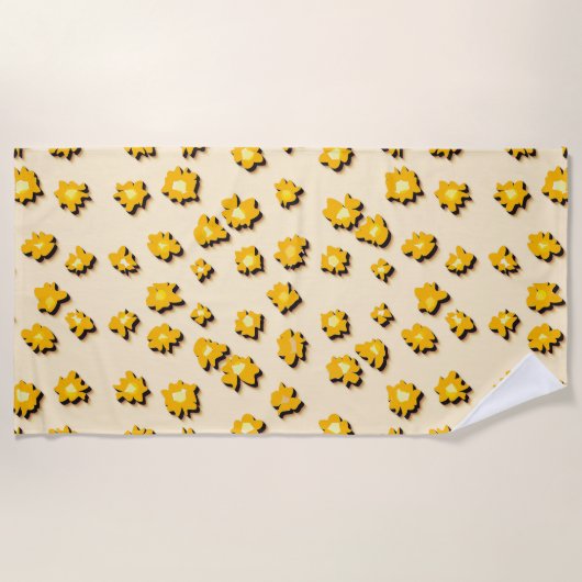 Little flowers strandlaken (Voorkant)