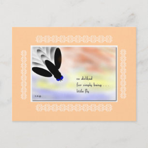 Little Fly Haiku Art Collectible Briefkaart