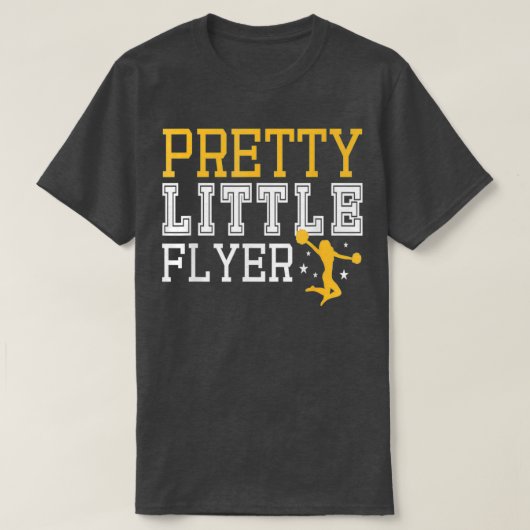 Little Flyer Cheerleading Cheerleader Acrob T-shirt (Design voorkant)