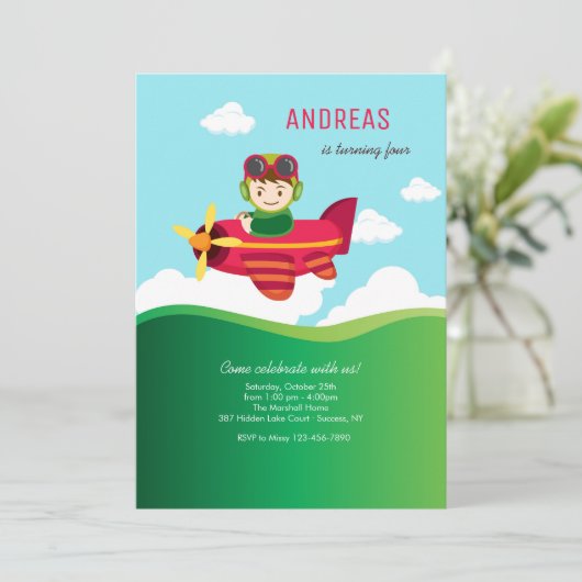 Little Flyer-uitnodiging Kaart (Staand voorkant)