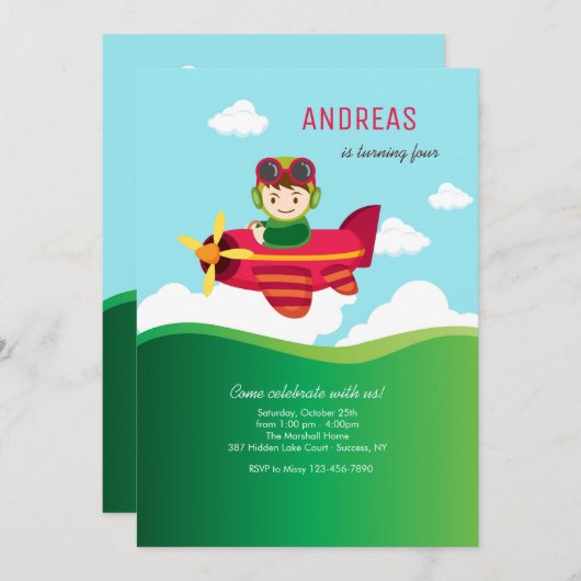 Little Flyer-uitnodiging Kaart (Voorkant / Achterkant)