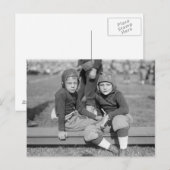 Little Football Players, 1925 Briefkaart (Voorkant / Achterkant)