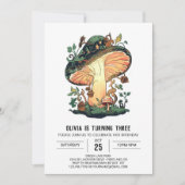 Little Forest digitale paddenstoelverjaardag Kaart (Voorkant)