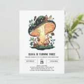 Little Forest digitale paddenstoelverjaardag Kaart (Staand voorkant)