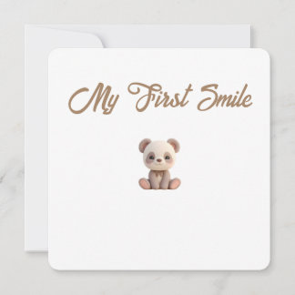 Little Forest Friends Baby Milestone Card –My Firs Feestdagenkaart