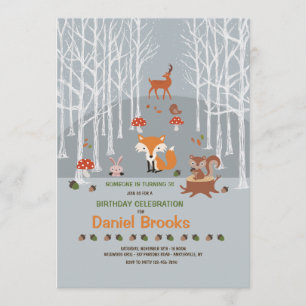 Little Forest Friends Uitnodiging