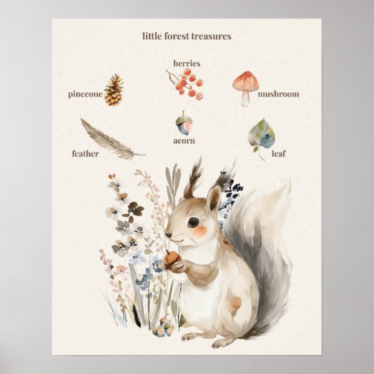 Little Forest Treasures Poster (Voorkant)
