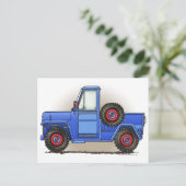 Little Four Wheel Pickup Truck Briefkaart (Staand voorkant)