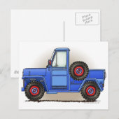 Little Four Wheel Pickup Truck Briefkaart (Voorkant / Achterkant)