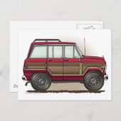 Little Four Wheel Station Wagon Briefkaart (Voorkant / Achterkant)