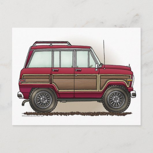 Little Four Wheel Station Wagon Briefkaart (Voorkant)