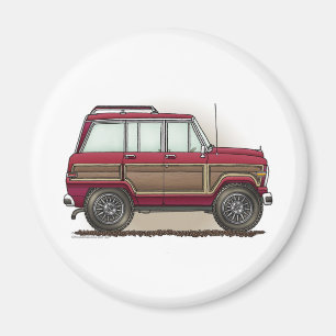 Little Four Wheel Station Wagon Magneet