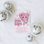 Little Fournado Pink Tornado 4th Birthday Kaart