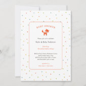 Little Fox Baby shower Invitation Bedankkaart (Voorkant)