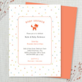 Little Fox Baby shower Invitation Bedankkaart