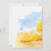 Little Fox Baby shower Invitation Kaart (Achterkant)