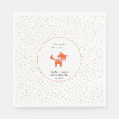 Little Fox baby shower Servet (Voorkant)