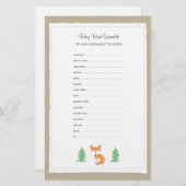 Little Fox Baby Word Scramble Game (Voorkant / Achterkant)