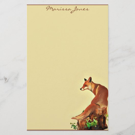 Little Fox Briefpapier (Voorkant)